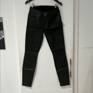 7 for all mankind new with tag dark green coated Skinny Jeans size 29